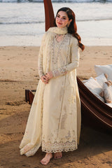 Qalamkar Heavy Embroidered Cotton 3-Piece Suit