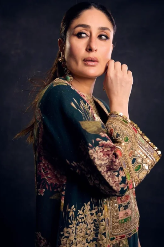 Sabya Sachi Teal Blue Unstitched 3 Piece Luxury Lawn
