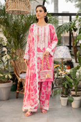 Unstitched 3 Piece Embroidered Lawn DW-EF25-124