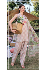 MPT-6A-26 Unstitched Luxury Lawn 3 Piece