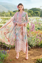 Unstitched Lawn Embroidered 3 Piece MPT2502-A