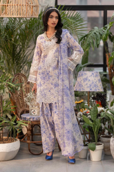 Unstitched 3 Piece Embroidered Lawn DW-EF25-26