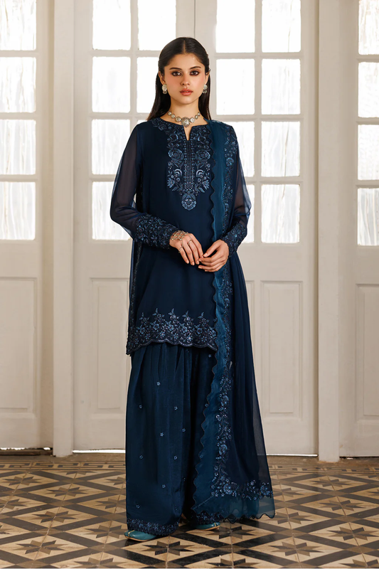 Iznik Chiffon Unstitched 3-Piece Suit
