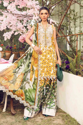 Unstitched 3 Piece Embroidered Lawn MPT-2606A