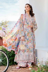 Unstitched Lawn Embroidered 3 Piece MPT2507-A