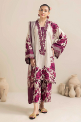 Unstitched 3 Piece Lawn Embroidered ADL-09