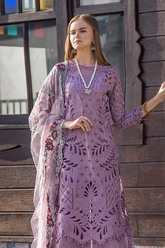 Embriodered Unstitched Lawn Chikankari 3 Piece Suit AL-5556-24