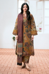 Unstitched 3 Piece Embroidered Lawn BQU-250