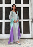 Poshkari Tie N Die Luxury Chiffon Embroidered 3 Piece Suit
