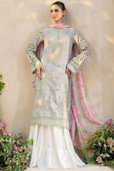 Unstitched Luxury Lawn Chikankari 3 Piece SFL-07