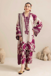 Unstitched 3 Piece Lawn Embroidered ADL-09