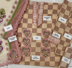 MPT-6A-26 Unstitched Luxury Lawn 3 Piece