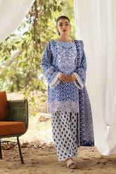 Unstitched Embroidered Lawn Leena ZC-D4A