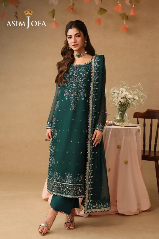 Asim Jofa Luxury Chiffon Unstitched 3-Piece Suit