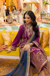 Embroidered Chiffon Unstitched 3 Piece AJC-D07