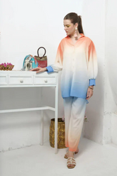 Silk Unstiched Co-Ords Set Tye & Dye Silk