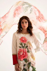 3 Piece Unstitched Silk Mary Set