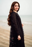 Nureh Black Luxury Embroidered 3 Piece Suit