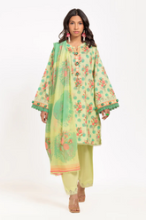 Unstitched Printed Lawn 3 Piece Minted Harmony