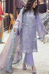 Unstitched Embroidered Chikankari 3 Piece Suit MSL-D02