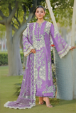 Elaf Lavender Chikankari Luxury Embroidered Unstitched 3 Piece