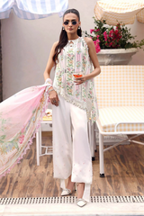 Maria. B Floral Prints Embroidered Lawn 3 Piece Suit