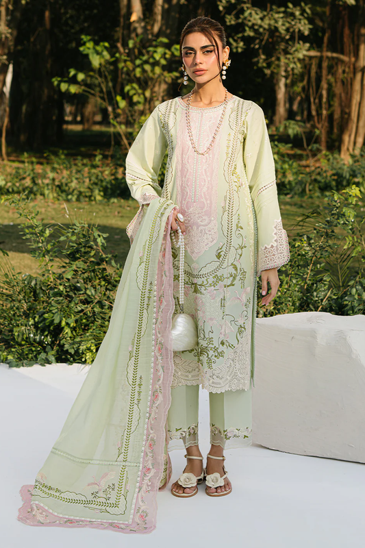 BIN ILYAS Luxury Mint Green 3-Piece Suit