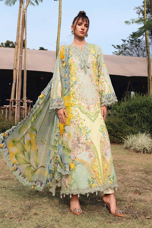 Maria B Embroidered Printed Lawn 3-piece suit