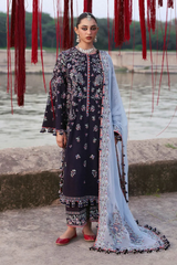 HUSSAIN REHAR Luxury Embroidered Lawn 3-Piece Suit