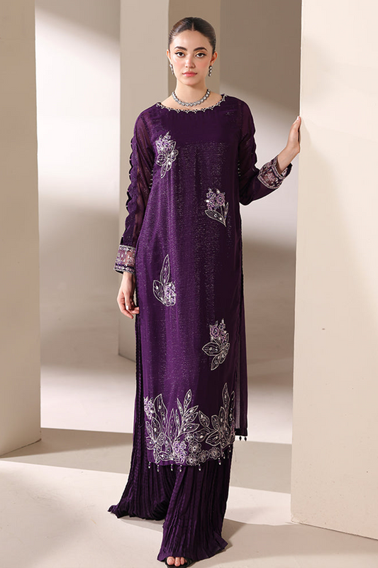 Ain Formal Wear Unstitched Chiffon 3-piece suit
