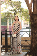 Noor By Sadia Polka Dots Luxury Embroidered 3 piece suit