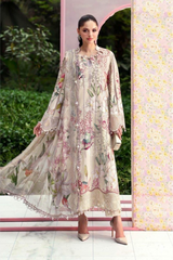 Maria B Floral Mint Luxury Embroidered 3 Piece Suit