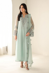 Chariza Mint Green Luxury Embroidered Lawn 3 Piece Suit
