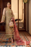 Crimson Organza Luxury Embroidered 3 Piece Suit