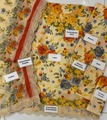 BQU-PR-1180 Yellow Luxury Lawn Unstitched 3 Piece