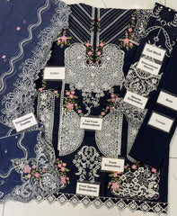 Elaf Chikankari Luxury Embroidered Unstitched 3 Piece Suit