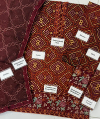 Nureh Chunri MK-19 Unstitched 3 Piece Luxury Lawn