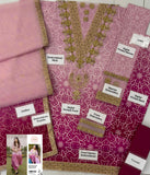 LXM Digital Printed Lawn Pink 3-Piece Suit Digital Printed