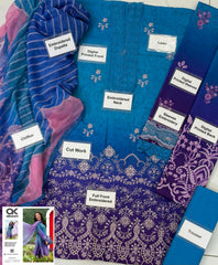 AL Karam Digital Printed Lawn 3-Piece Suit