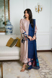 Faiza Rehman Luxury 3-piece Suit with Navy Dupatta