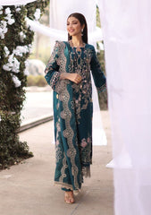 Kahf Luxury Teal Lawn 3-Piece Suit