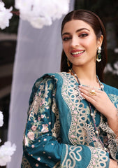 Kahf Luxury Teal Lawn 3-Piece Suit