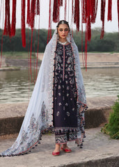 HUSSAIN REHAR Luxury Embroidered Lawn 3-Piece Suit