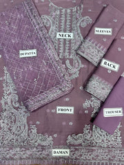 Asim Jofa Luxury Chiffon 3-Piece Festive Suit