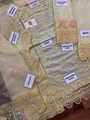 Qalamkar | Luxury Chikankari – Heavy Embroidered Cotton 3-Piece Suit