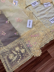 Qalamkar | Luxury Chikankari – Heavy Embroidered Cotton 3-Piece Suit