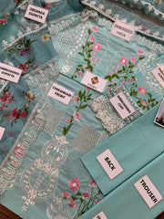 Elaf Mint Green Embroidered Lawn
