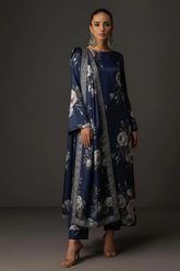 Silk Unstiched Co-Ords Set Tye & Dye Silk