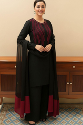 FAHA APPAREL | BLACK SILK EMBROIDERED EDITION