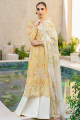 Unstiched Lawn Embroidered Chikankari 3 Piece Suit SFL09